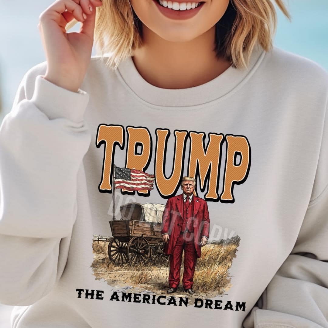 The American Dream Amish Trump unisex crewneck or tee