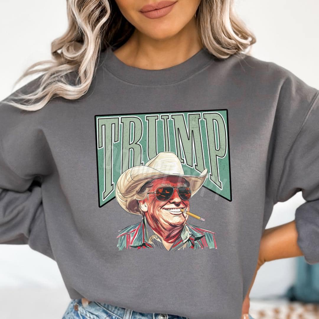 Cowboy Trump unisex crewneck or tee