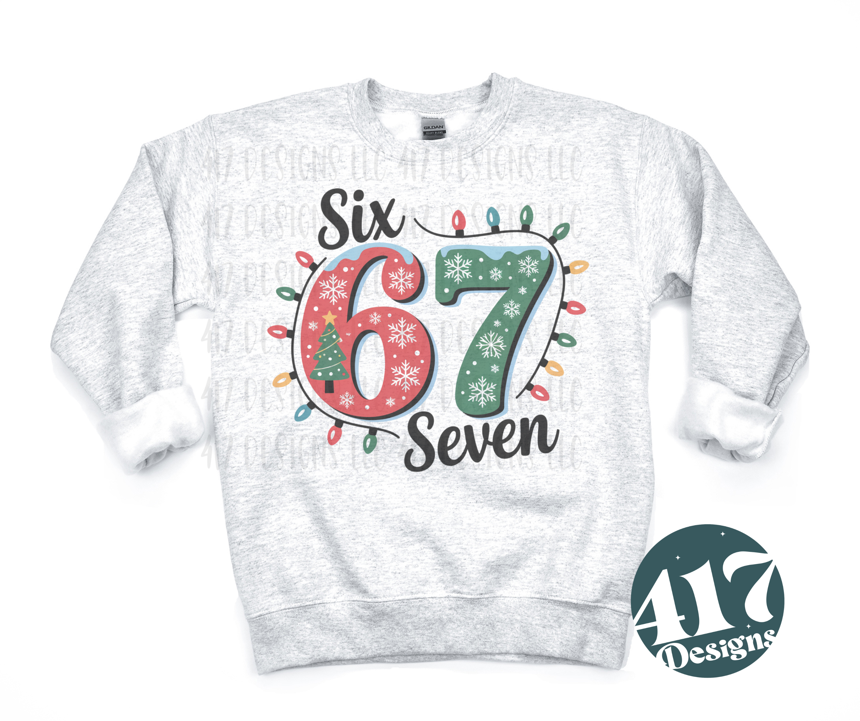 Christmas 67 trendy tee or crewneck sweatshirt ash adult