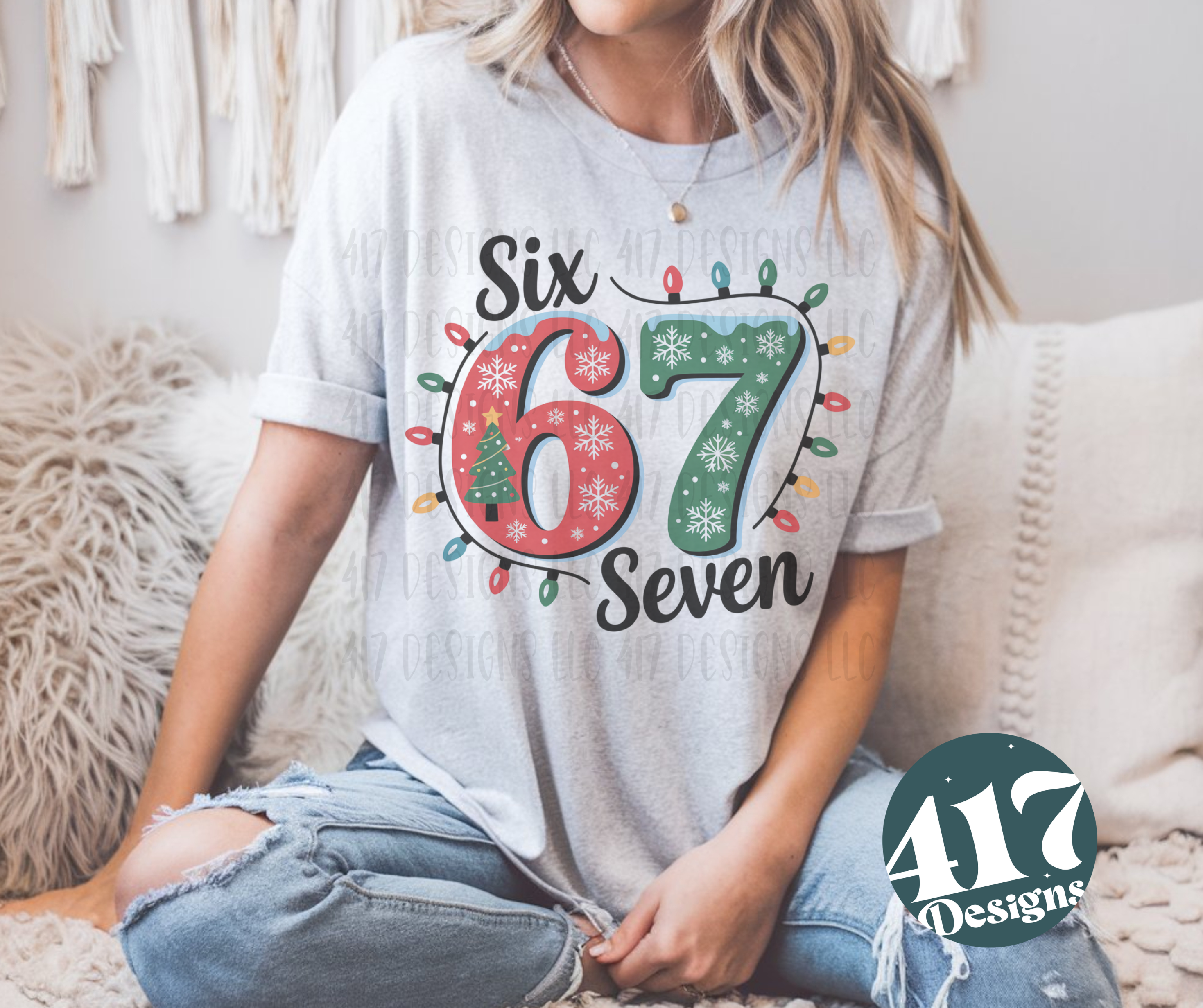 Christmas 67 trendy tee or crewneck sweatshirt ash adult