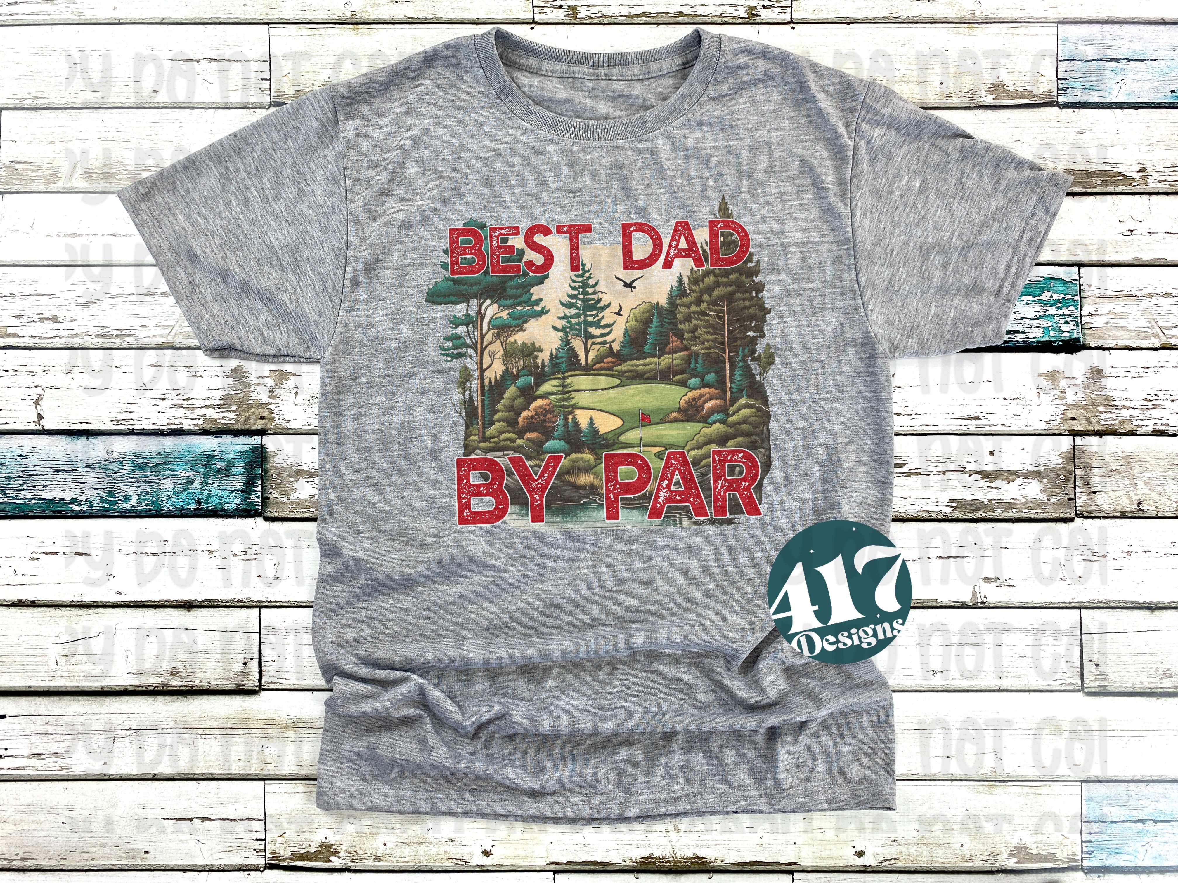 Best Dad by Par mens tee