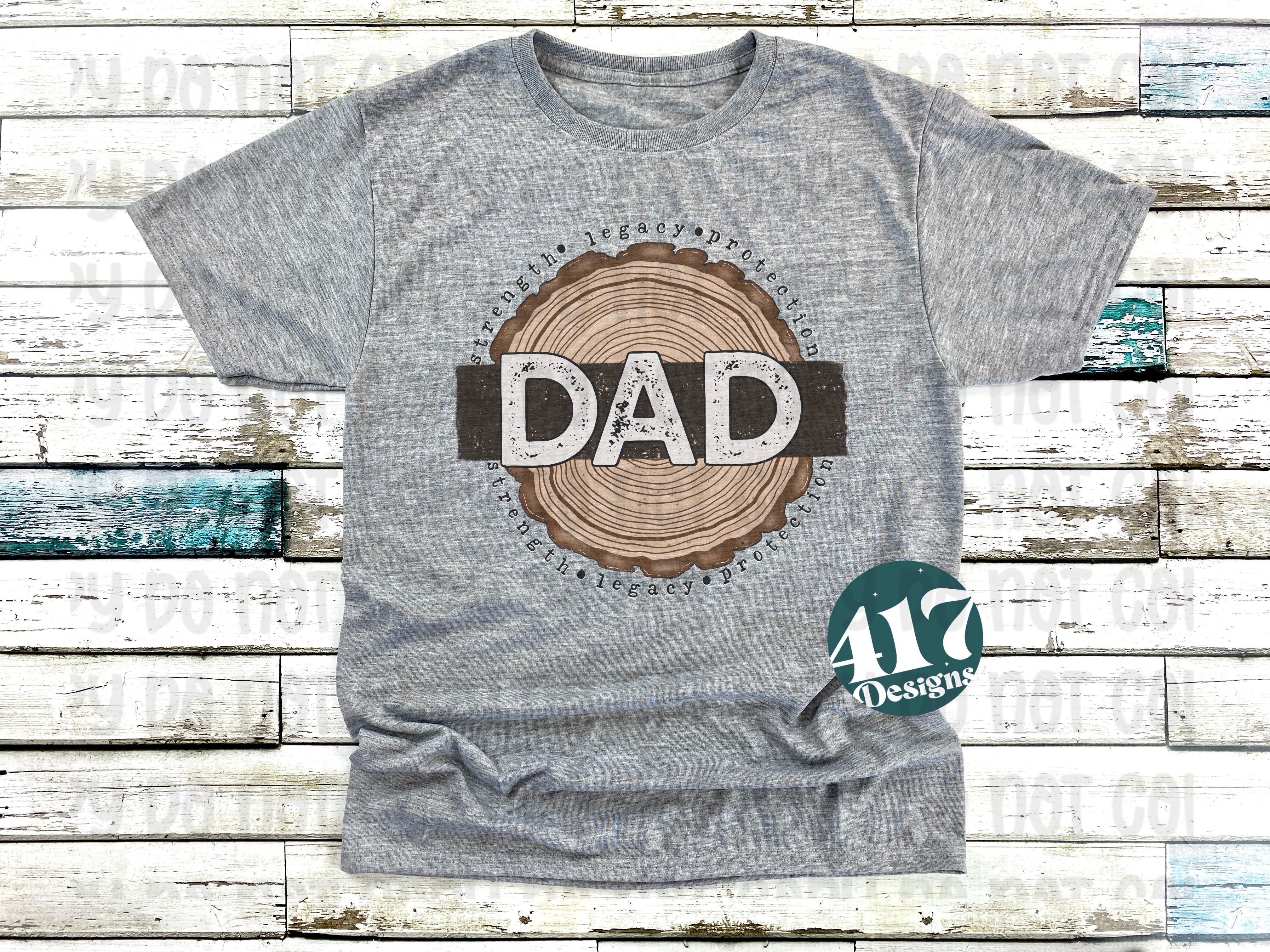 Dad tree rings mens tee