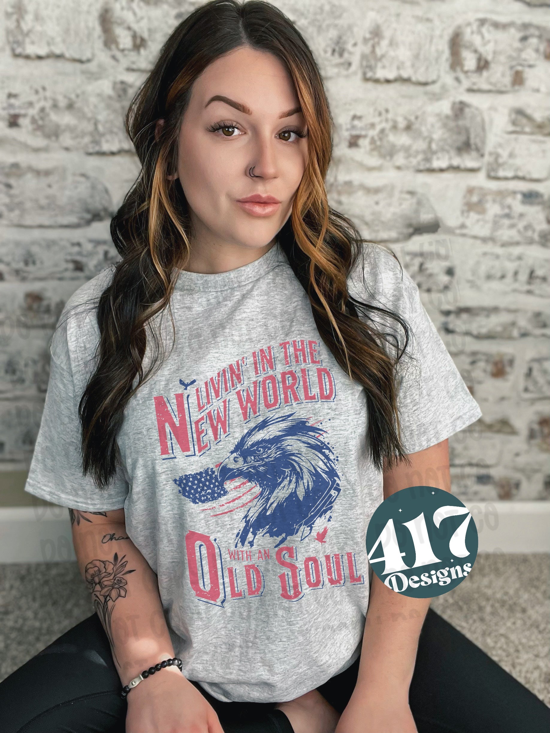 Livin in the New World with an Old Soul unisex tee