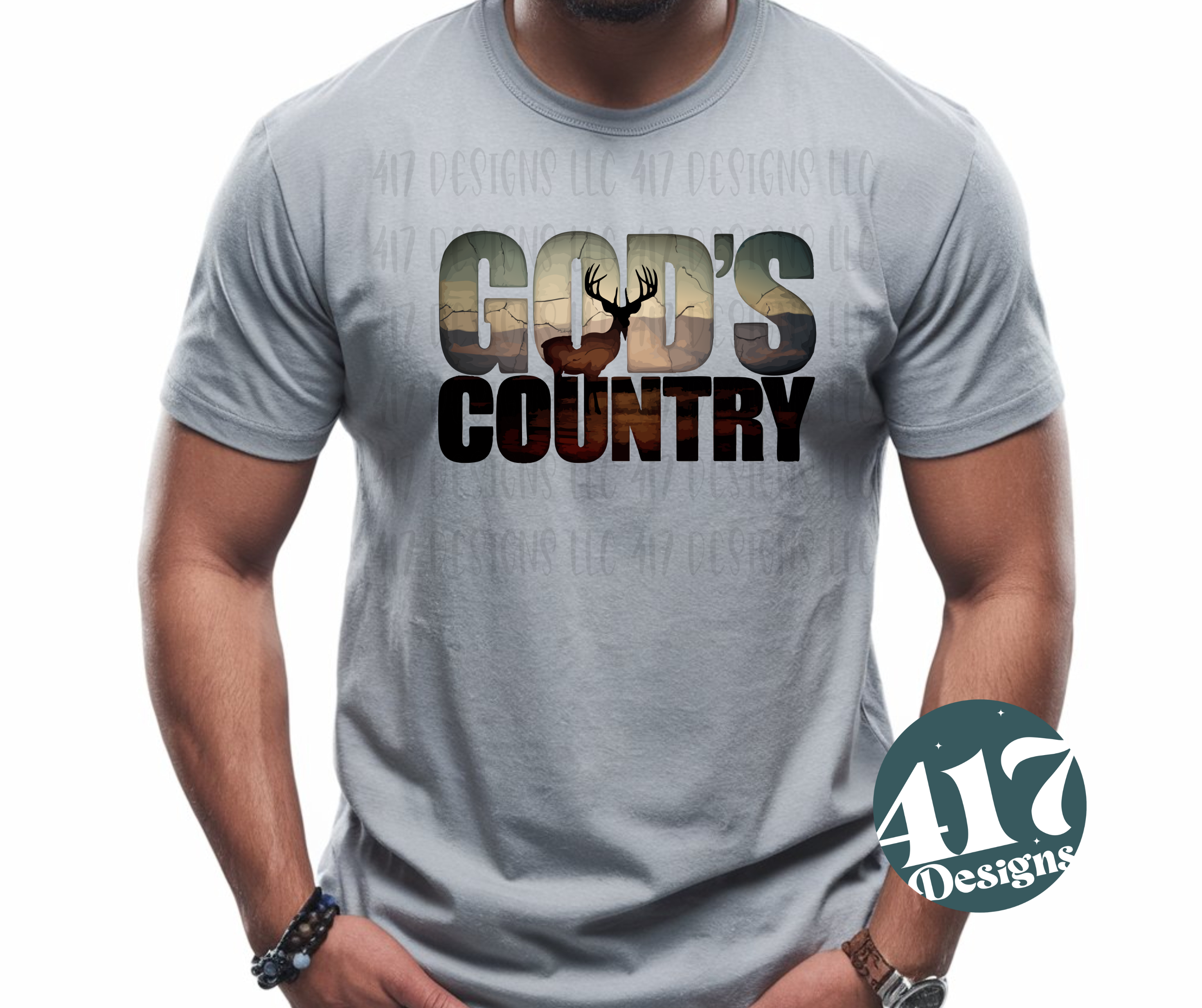 God's Country christian mens patriotic tee