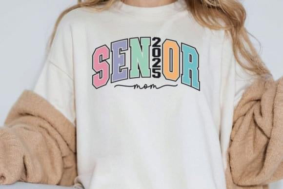 Senior Mom Pastel Curved Block