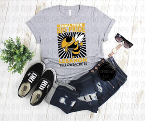 Small Town Big Pride Lebanon Yellowjackets unisex tee