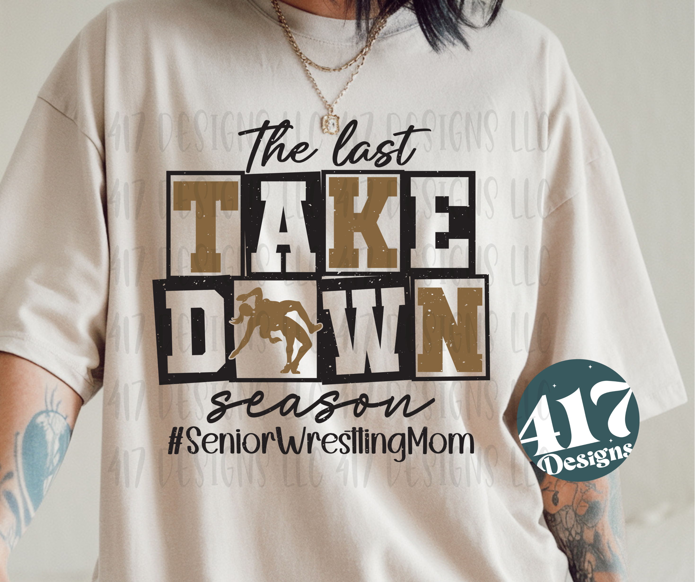 The last takedown season senior girls wrestling mom unisex tee