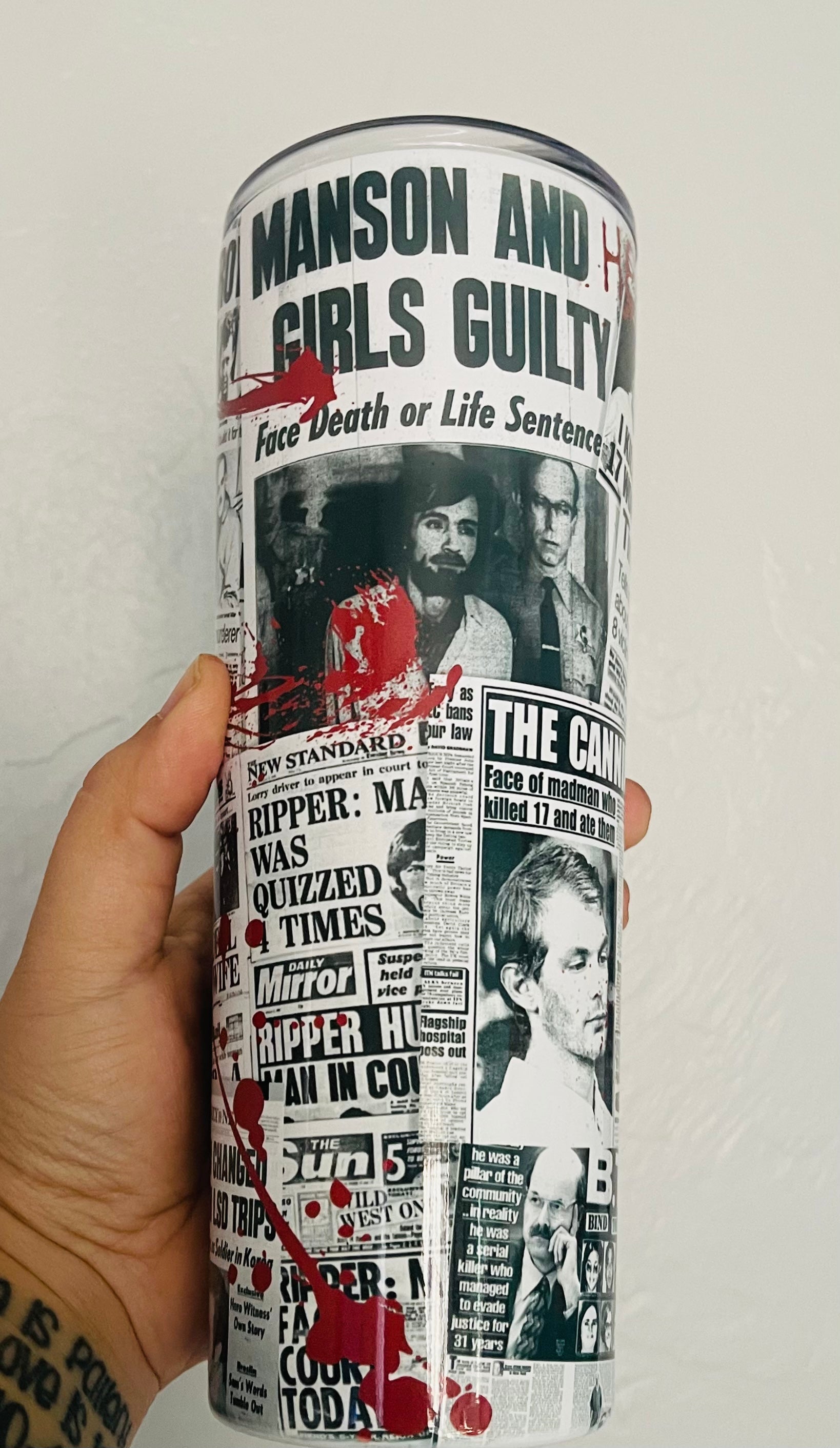 Serial Killer 20oz Skinny Tumbler