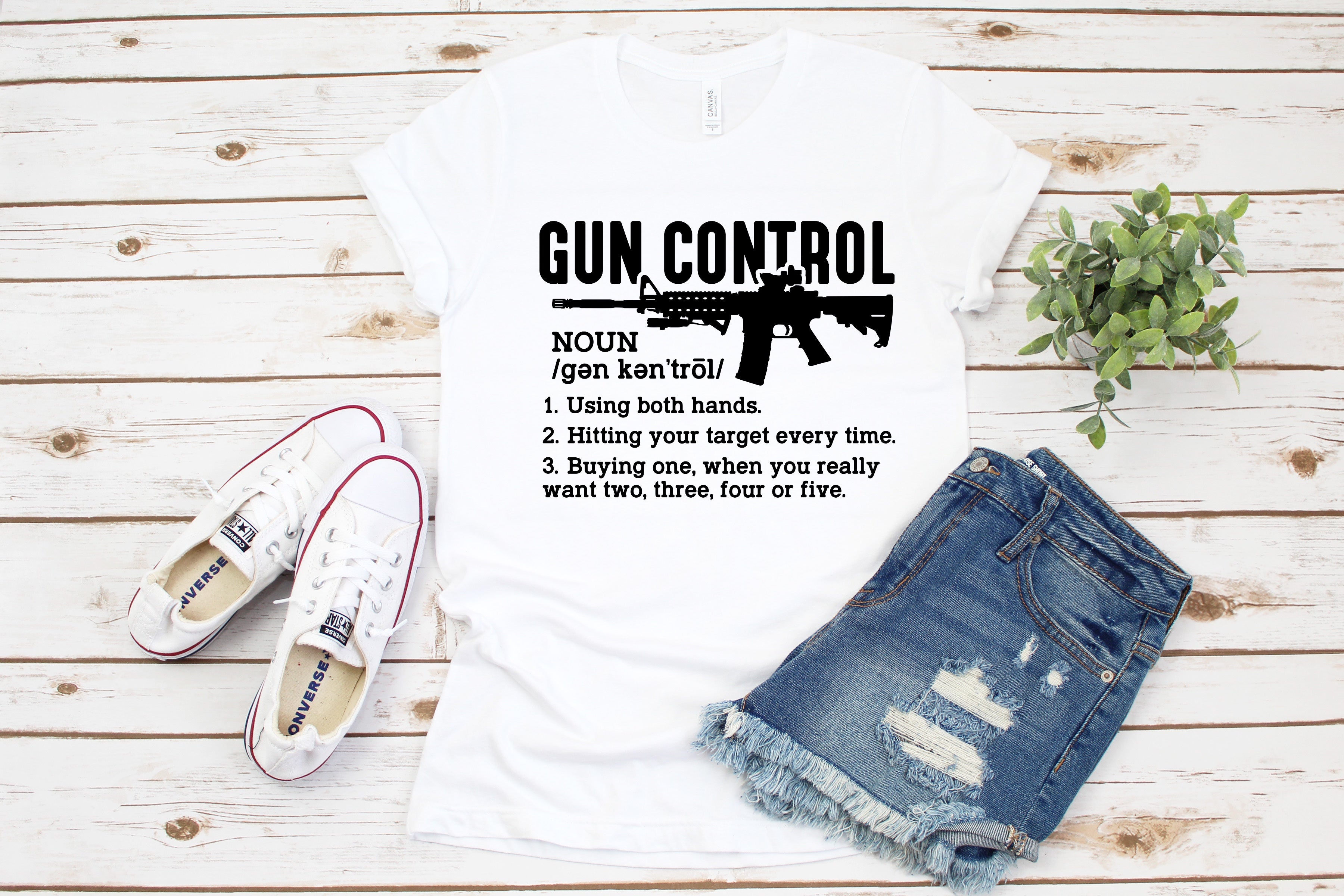 Gun Control Definition unisex tee