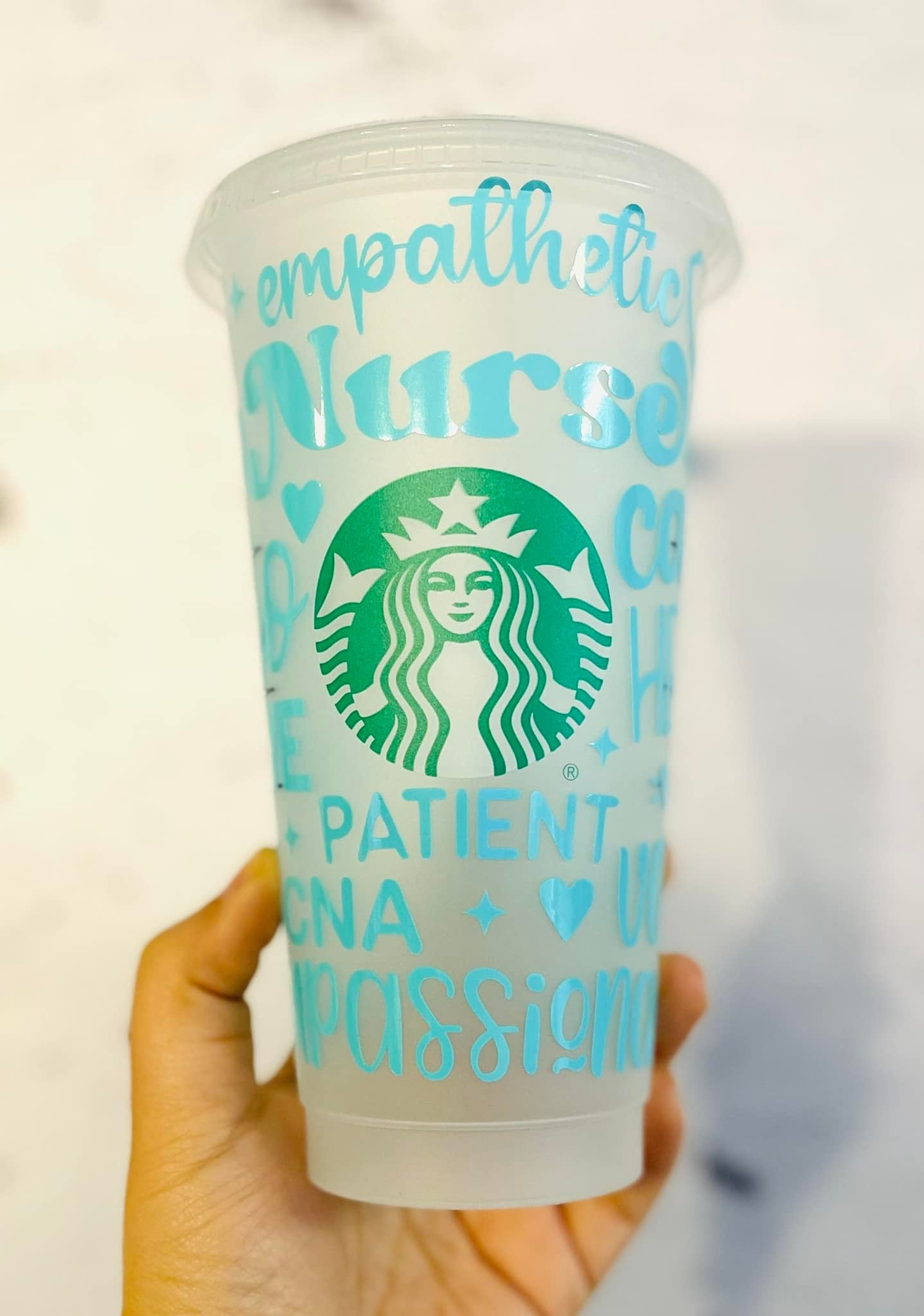 Nurse words Starbucks cup reusable cup