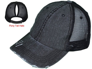 Women's Ponytail Trucker hat - blank