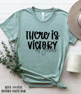 There is Victory in Jesus unisex tee