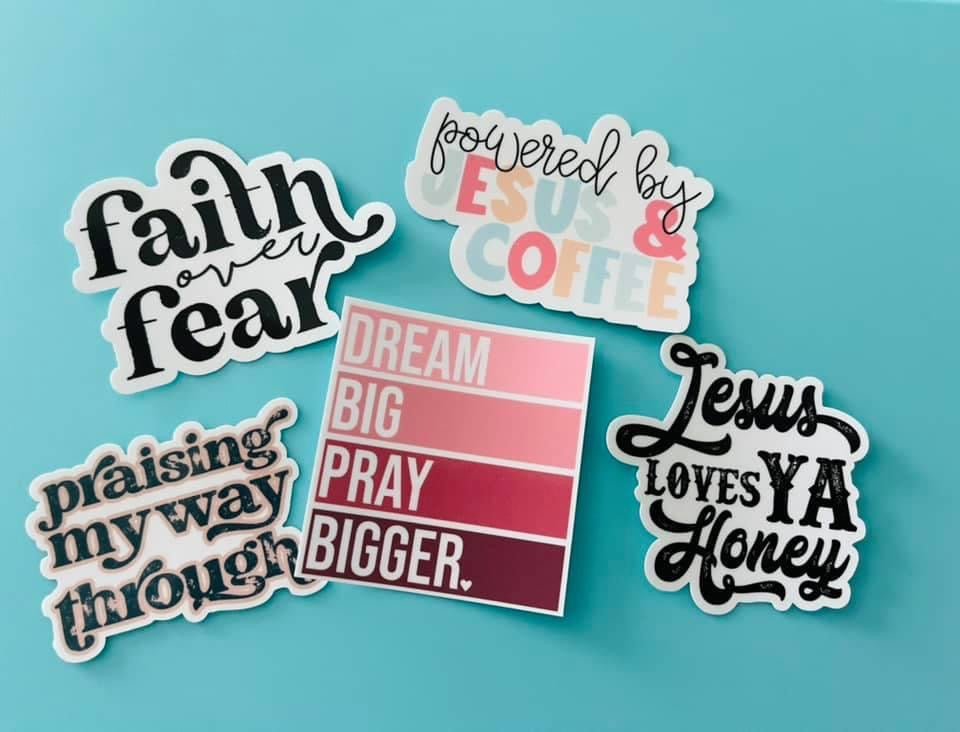 Christian Waterproof Vinyl Stickers