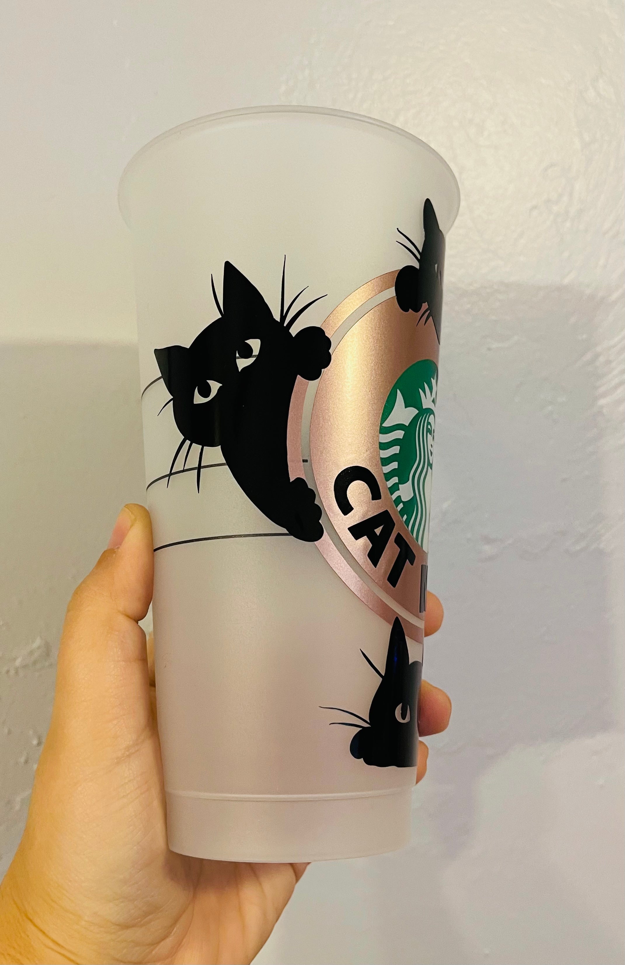 Cat Mom Starbucks cup reusable cup