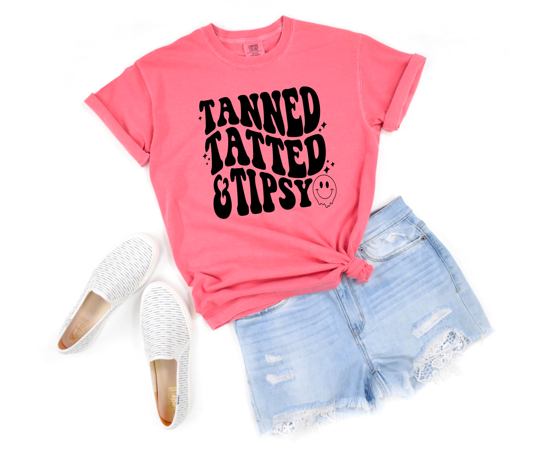 Tanned Tatted & Tipsy Comfort Colors unisex tee