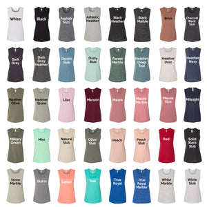 Land of the Free because of the brave womens muscle tank or racerback tank