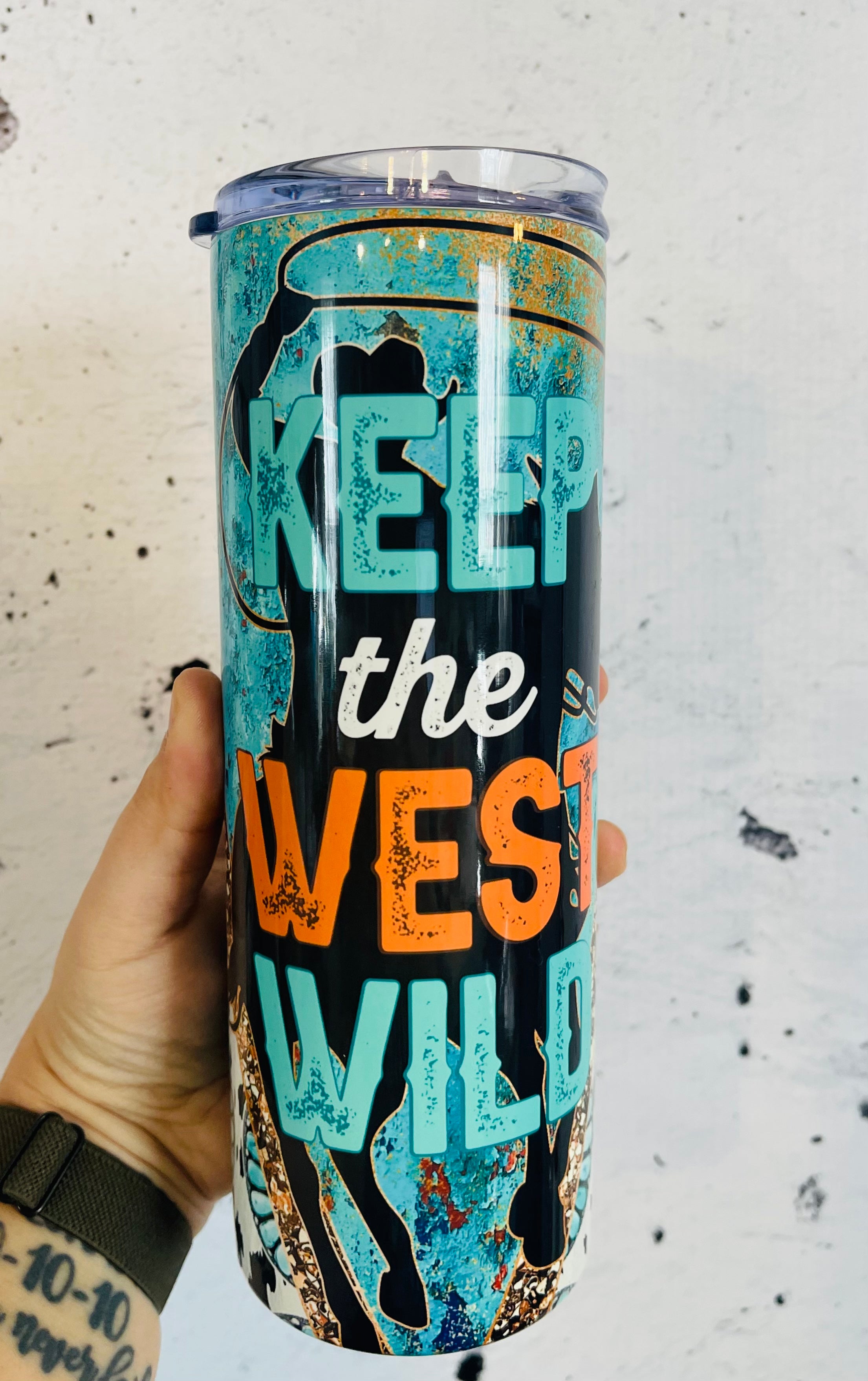 Keep the West Wild 20oz Skinny Tumbler