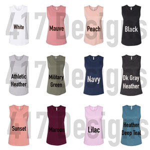 Aim High Squat Low women’s muscle tank