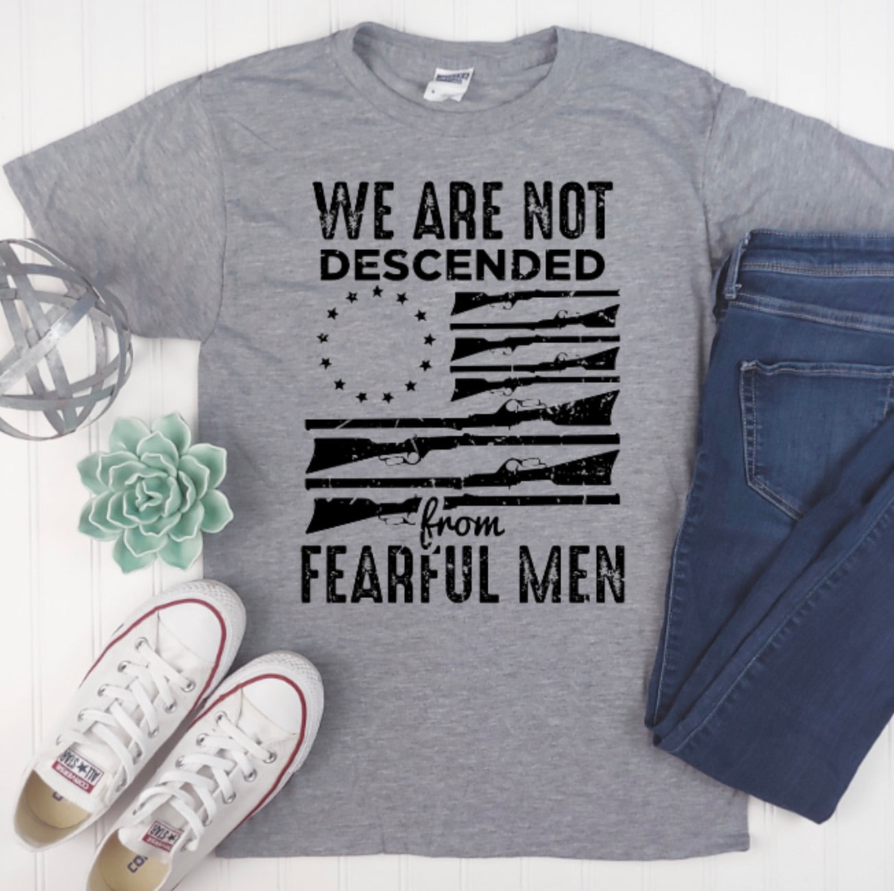 We are not descended from fearful men unisex tee