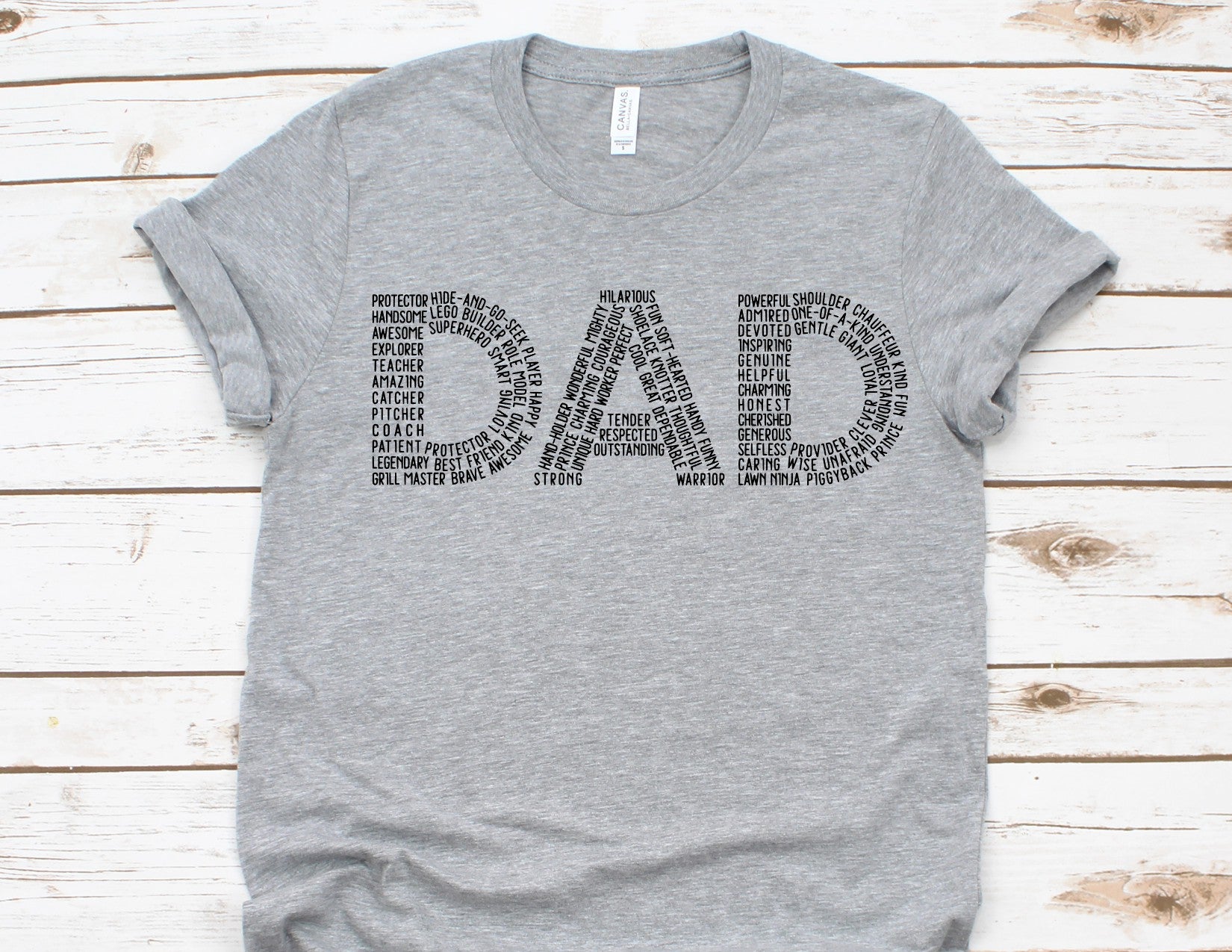 DAD words tee