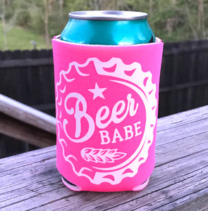 Beer Babe can koozie