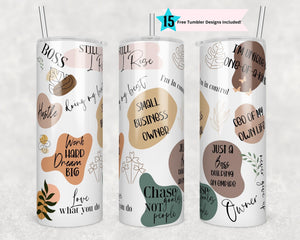 Small Business Owner 20oz Skinny Tumbler