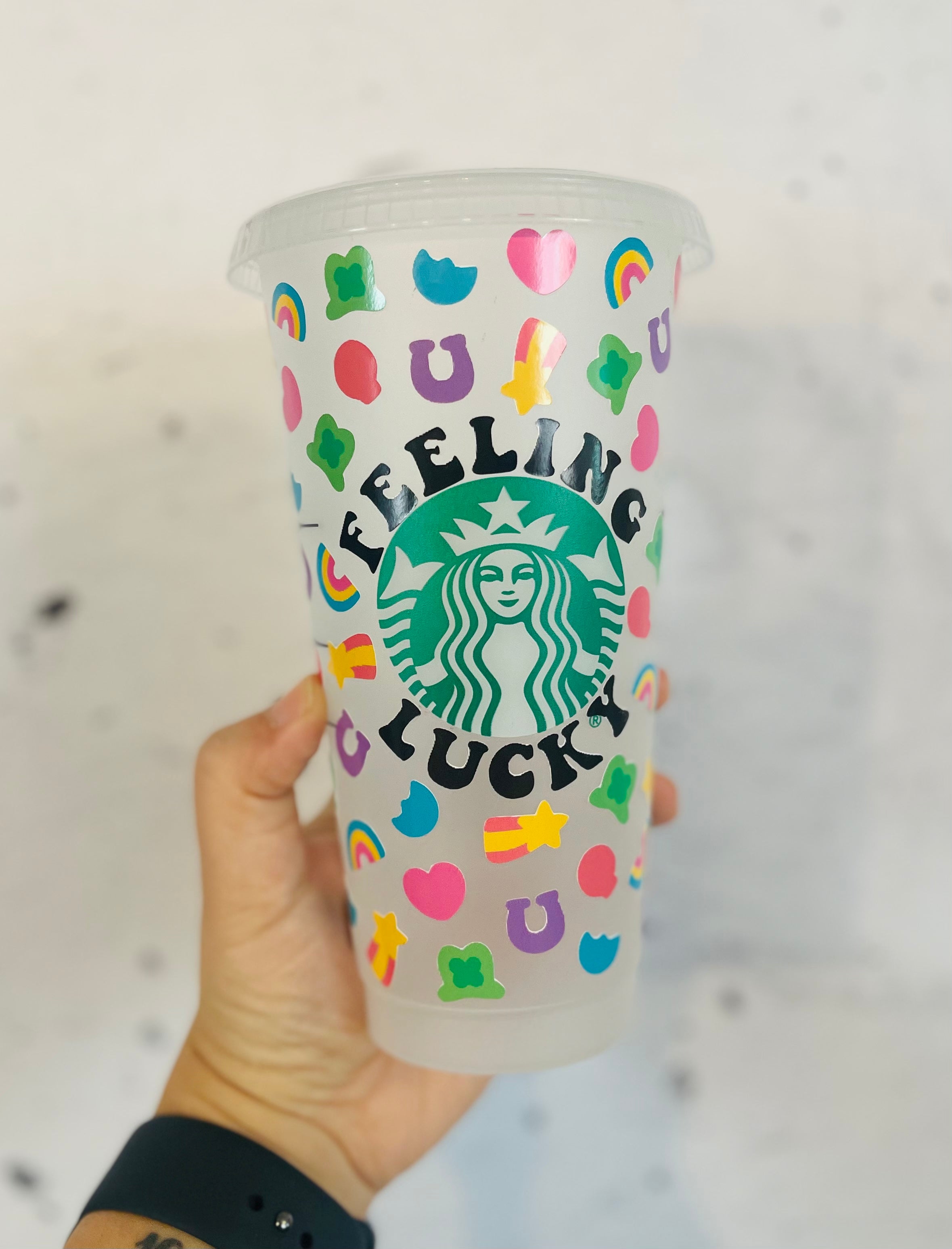 Feeling Lucky Charms Starbucks cup reusable cup