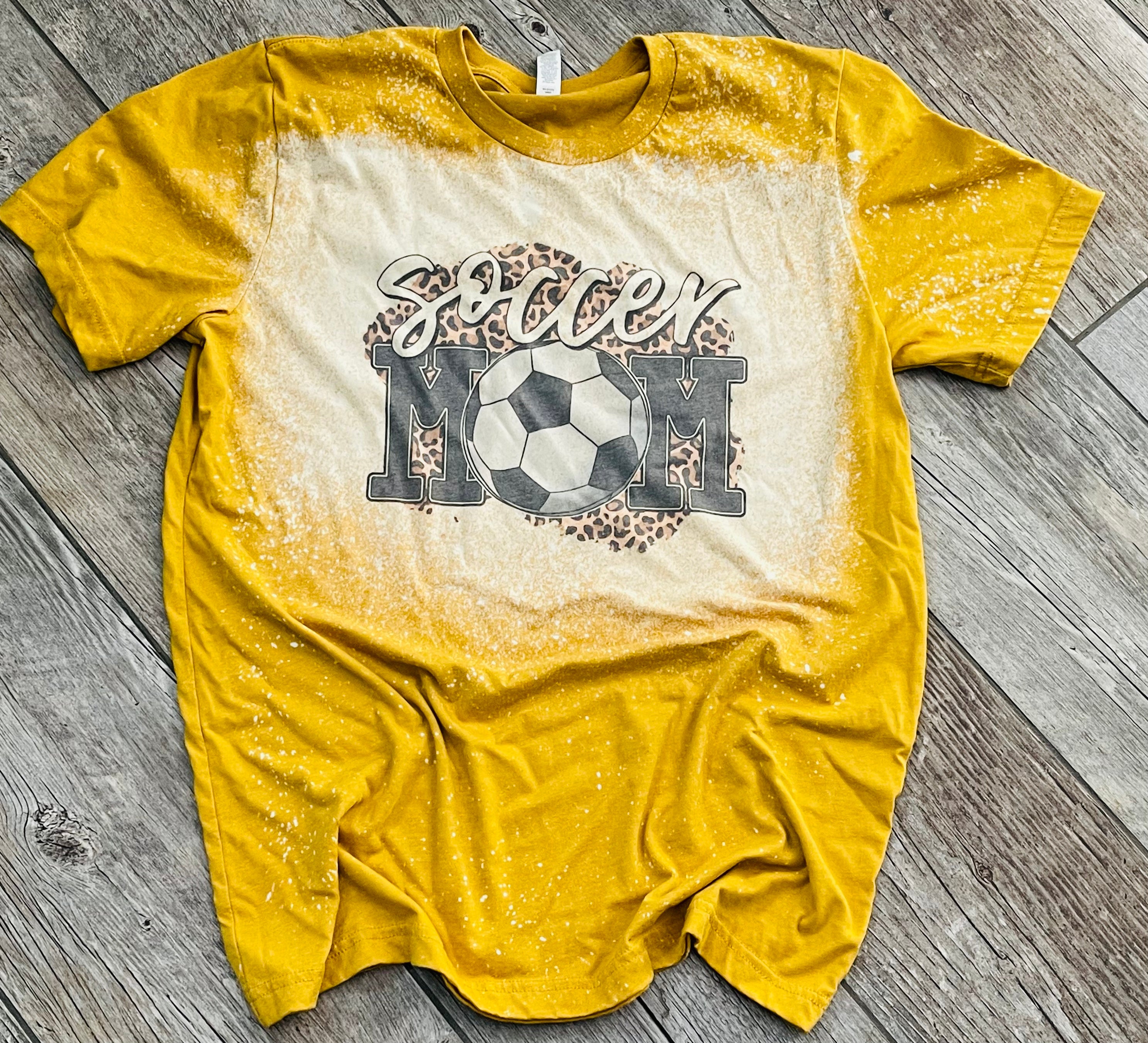 Soccer Mom bleached unisex tee