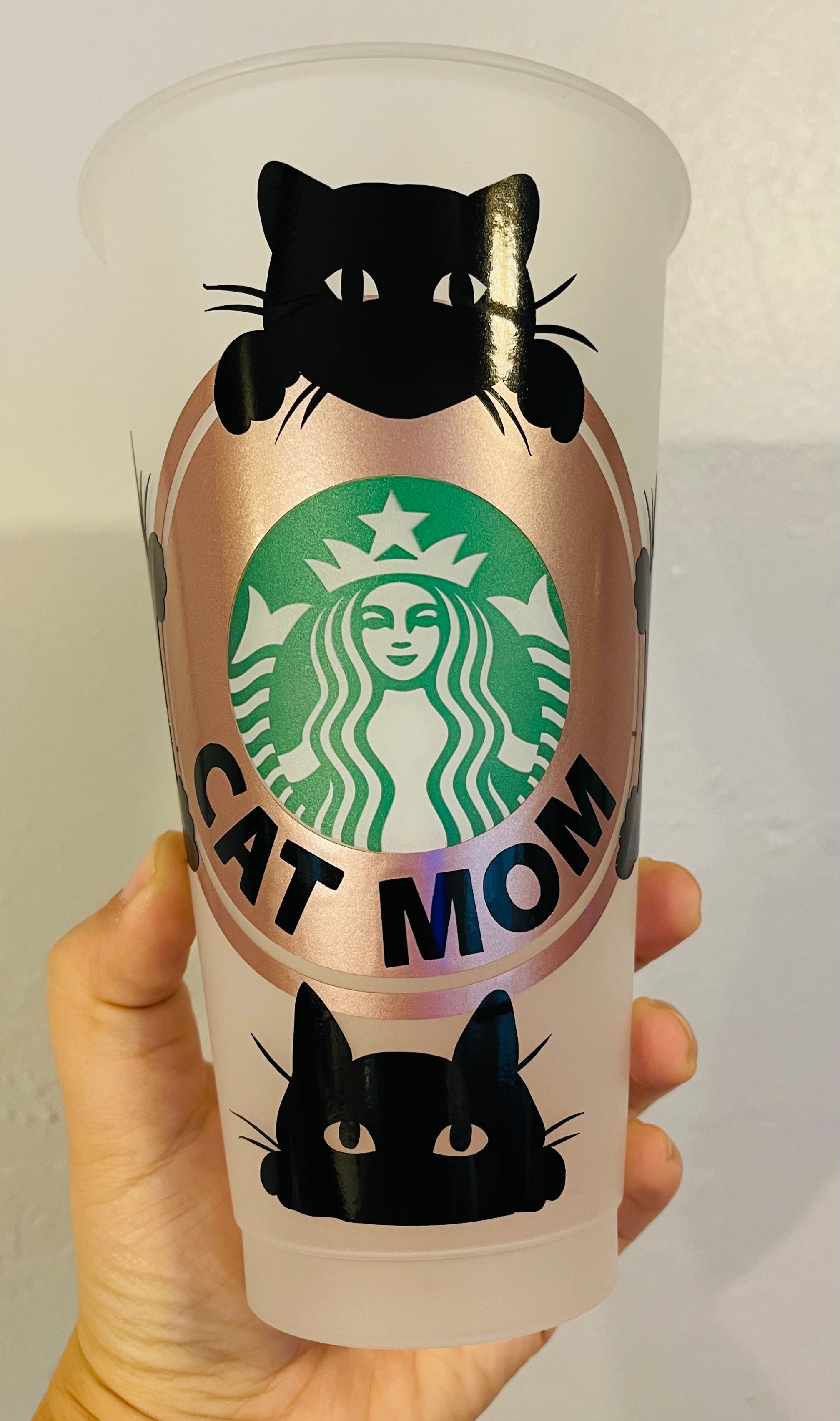 Cat Mom Starbucks cup reusable cup