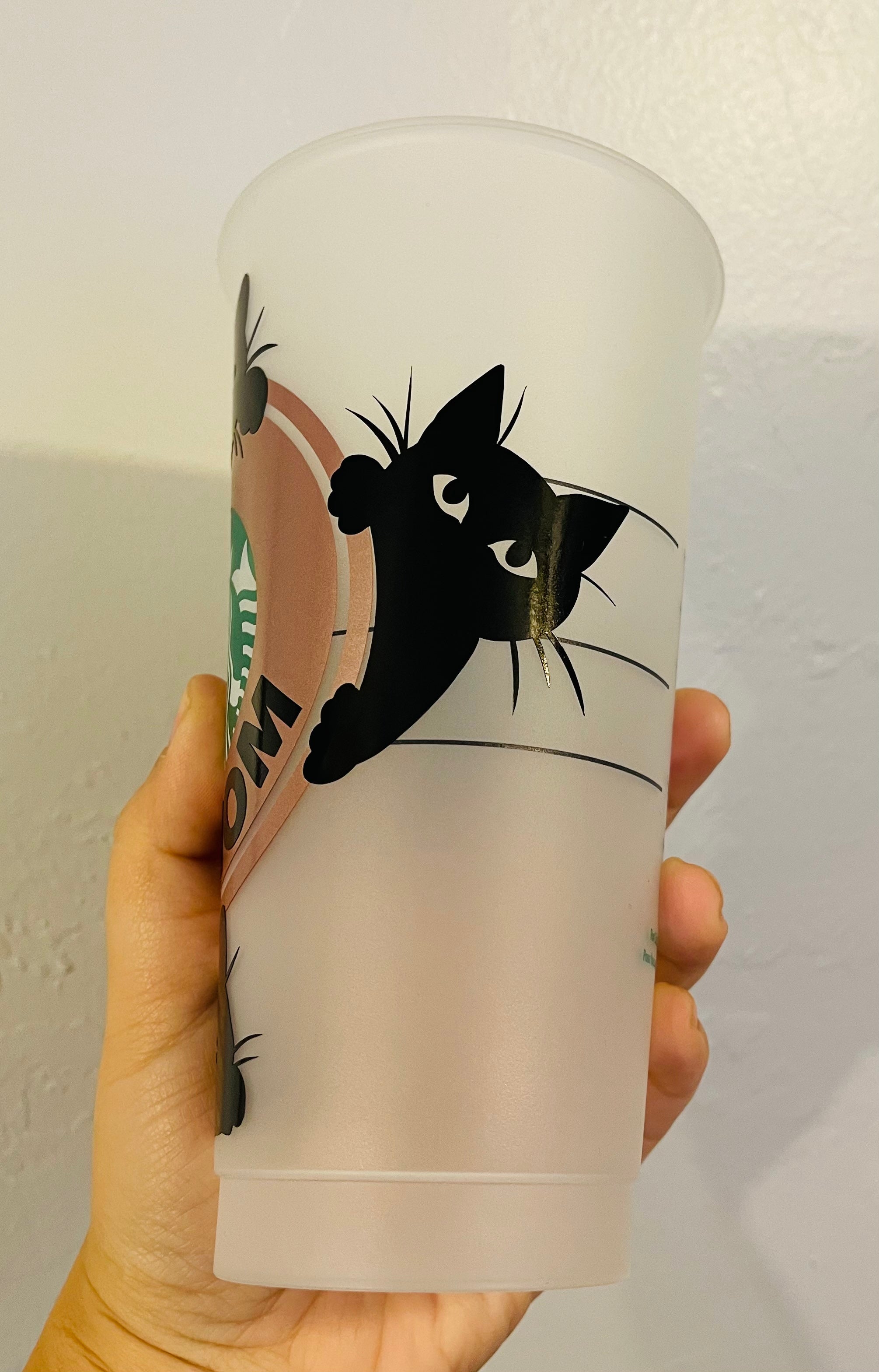 Cat Mom Starbucks cup reusable cup