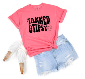Tanned & Tipsy Comfort Colors unisex tee
