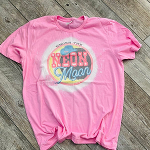 Neon Moon bleached unisex tee