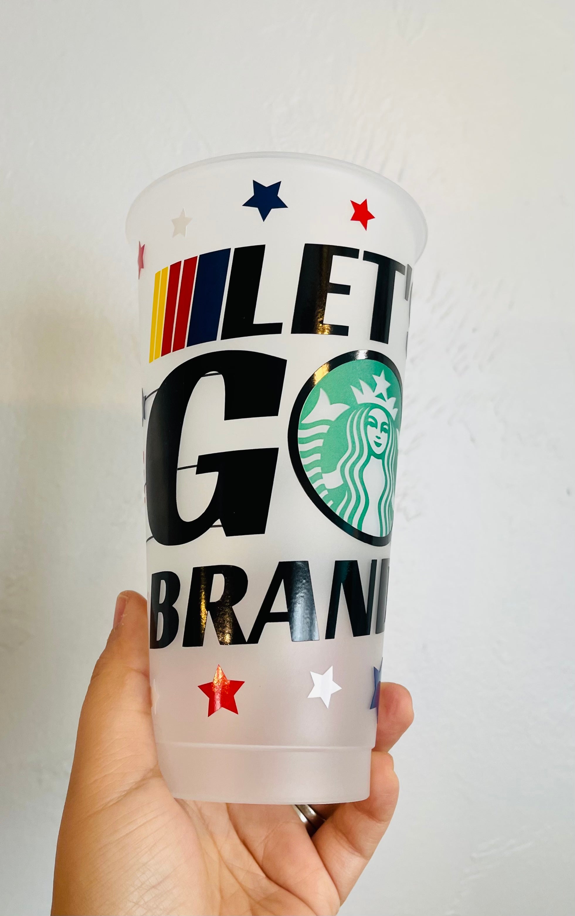 Let’s Go Brandon Starbucks cup reusable cup