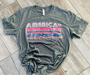 Retro America unisex tee