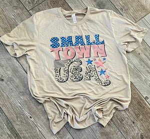 Small Town USA unisex tee