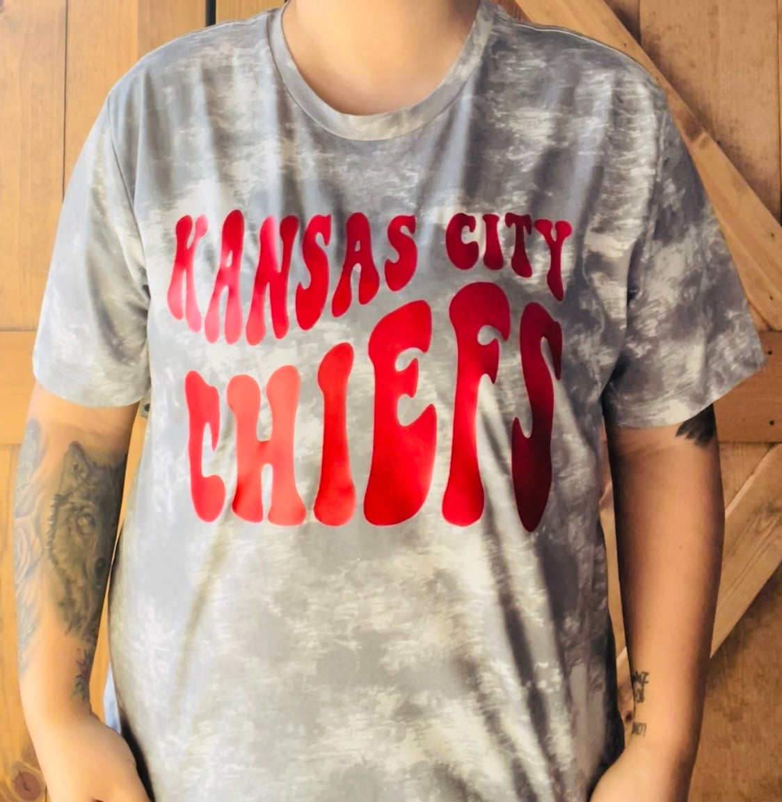 Kansas City Chiefs Retro unisex tie dye tee