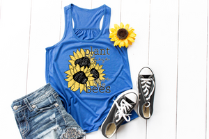 Sunflower Plant these save the bees tee or tank