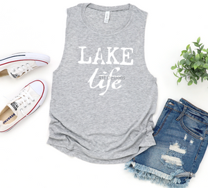 Lake life women’s muscle tank