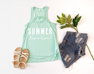 Summer Lovin' women’s flowy racerback tank