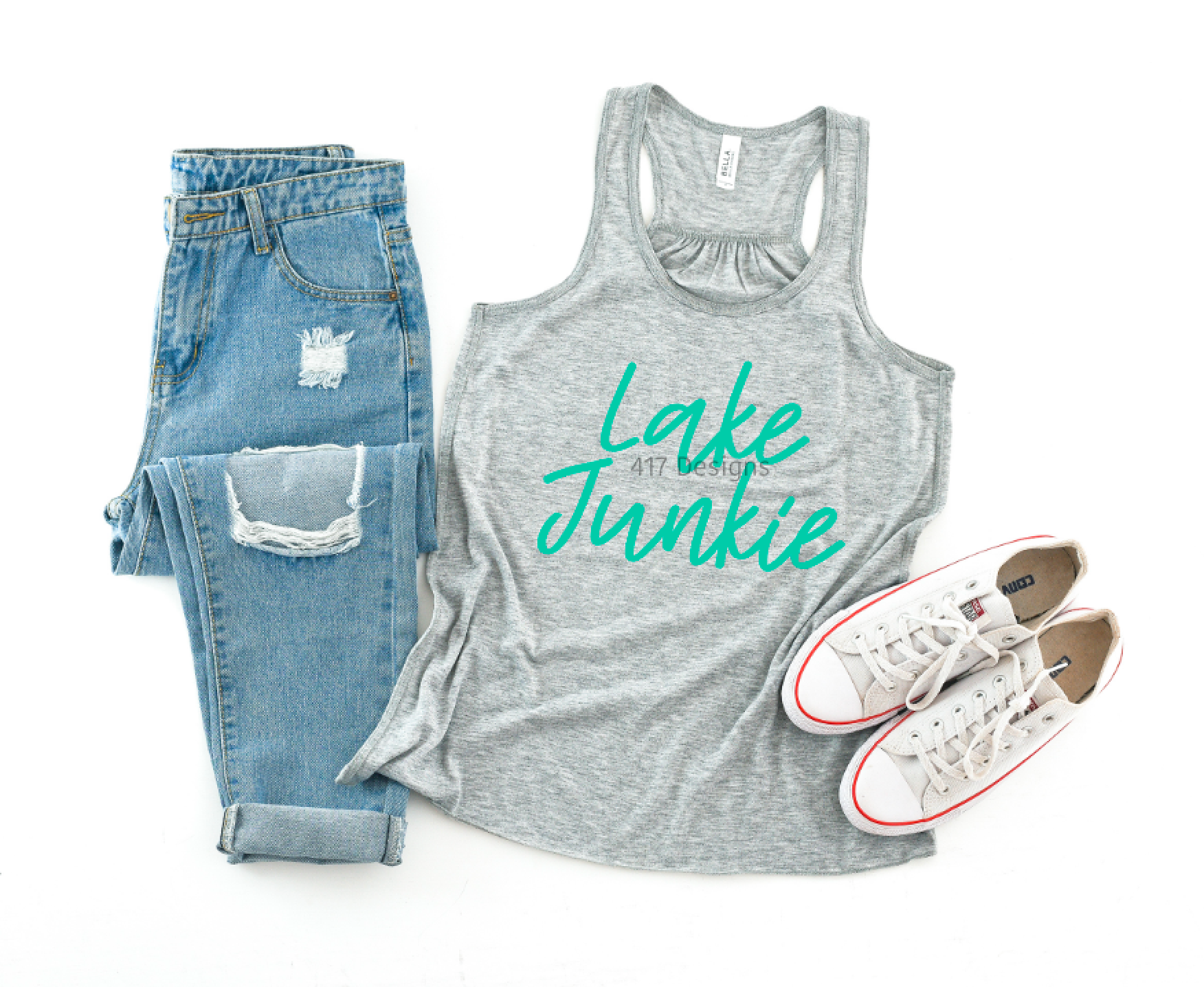 Lake Junkie Women's Flowy Racerback Tank