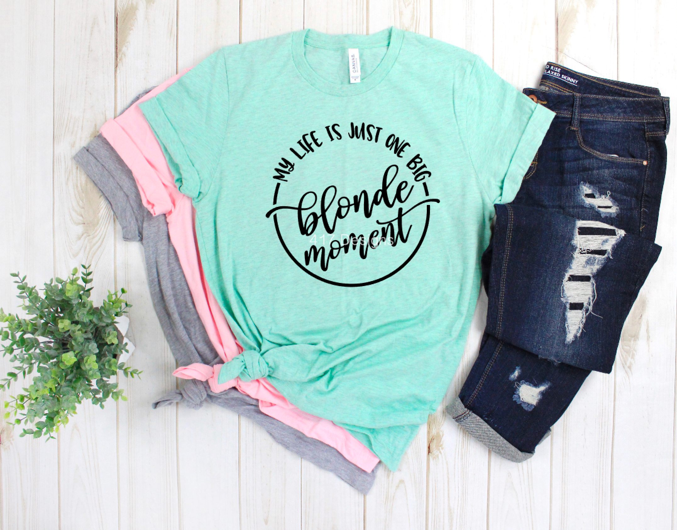 My life is just one big blonde moment tee