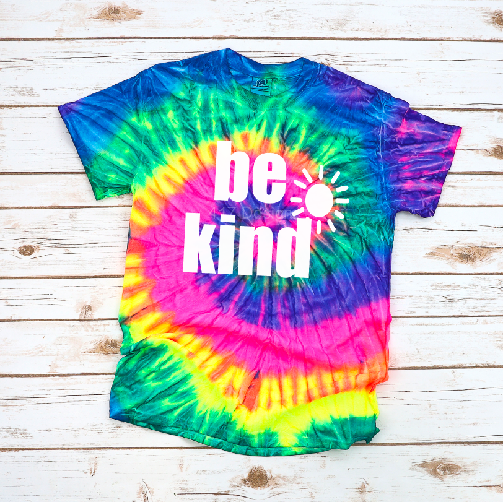 Be Kind tie dye tee