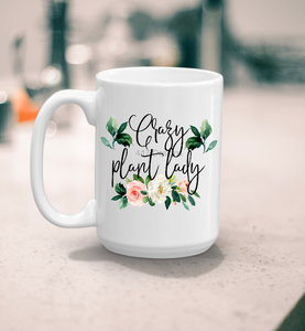 Crazy Plant Lady coffee mug