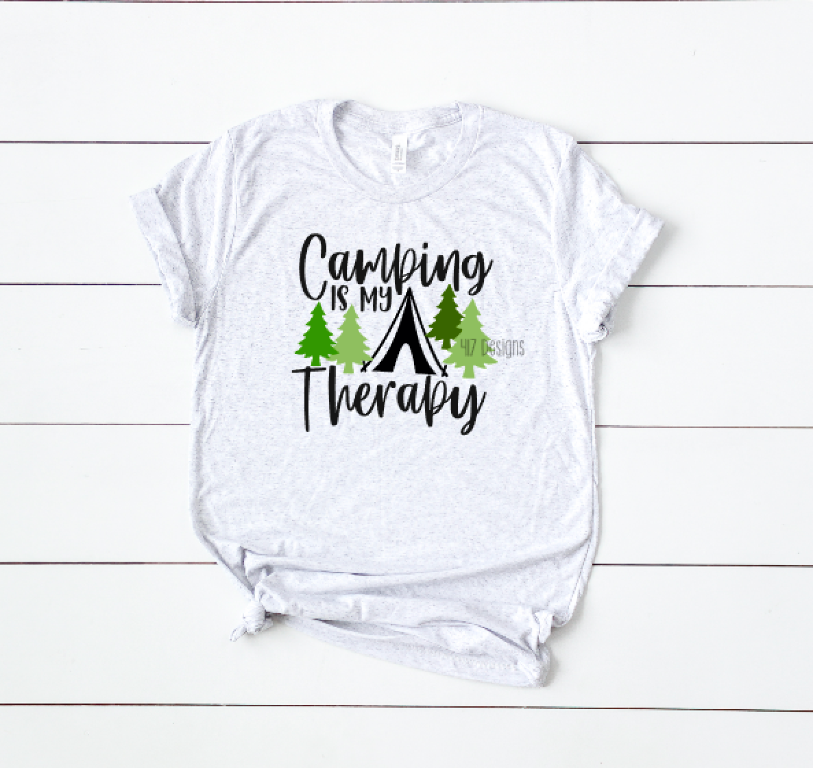 Camping is my Therapy unisex tee