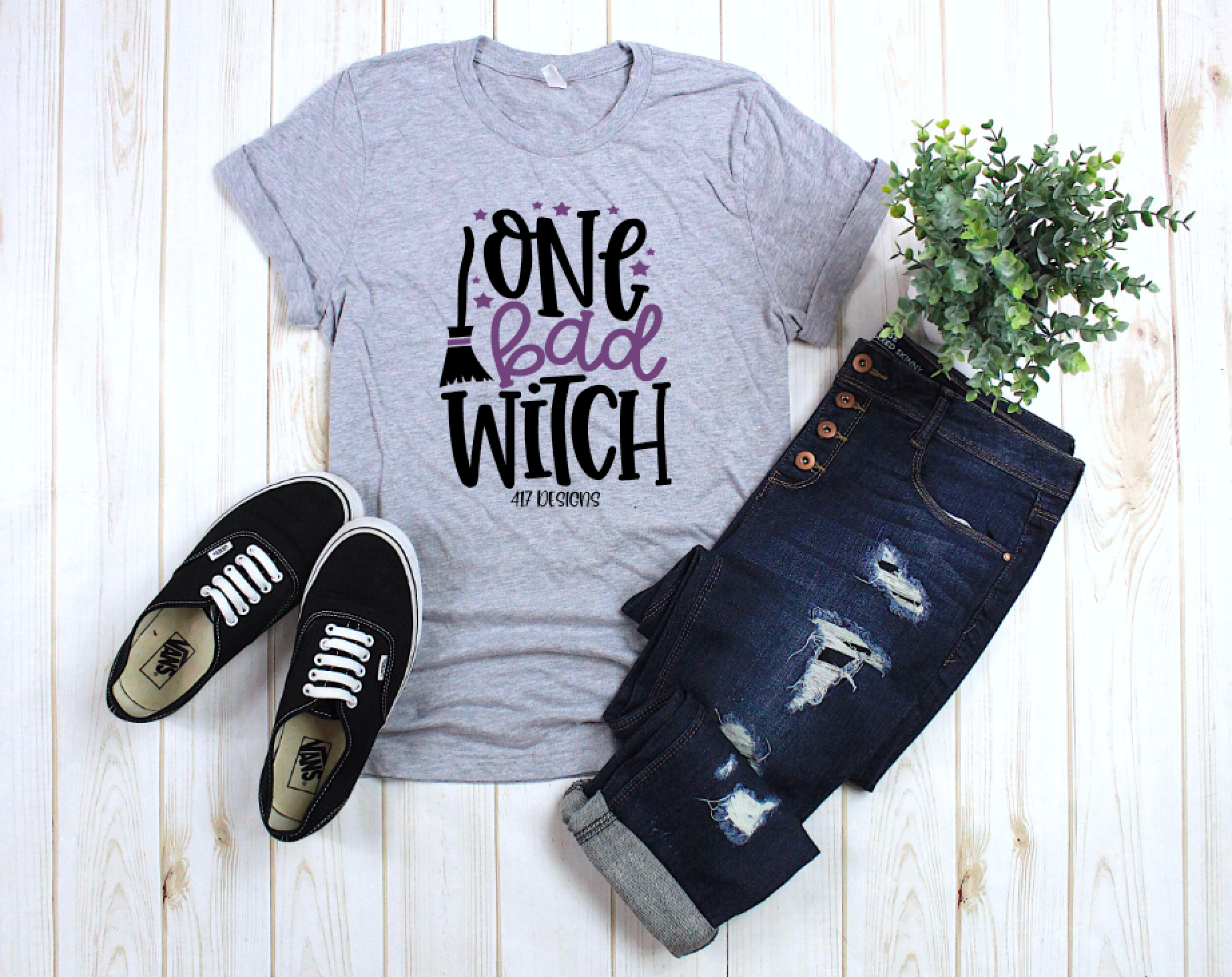 One Bad Witch unisex tee