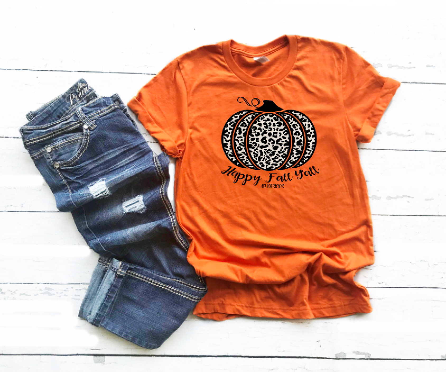 Happy Fall Y'all Leopard Pumpkin unisex tee