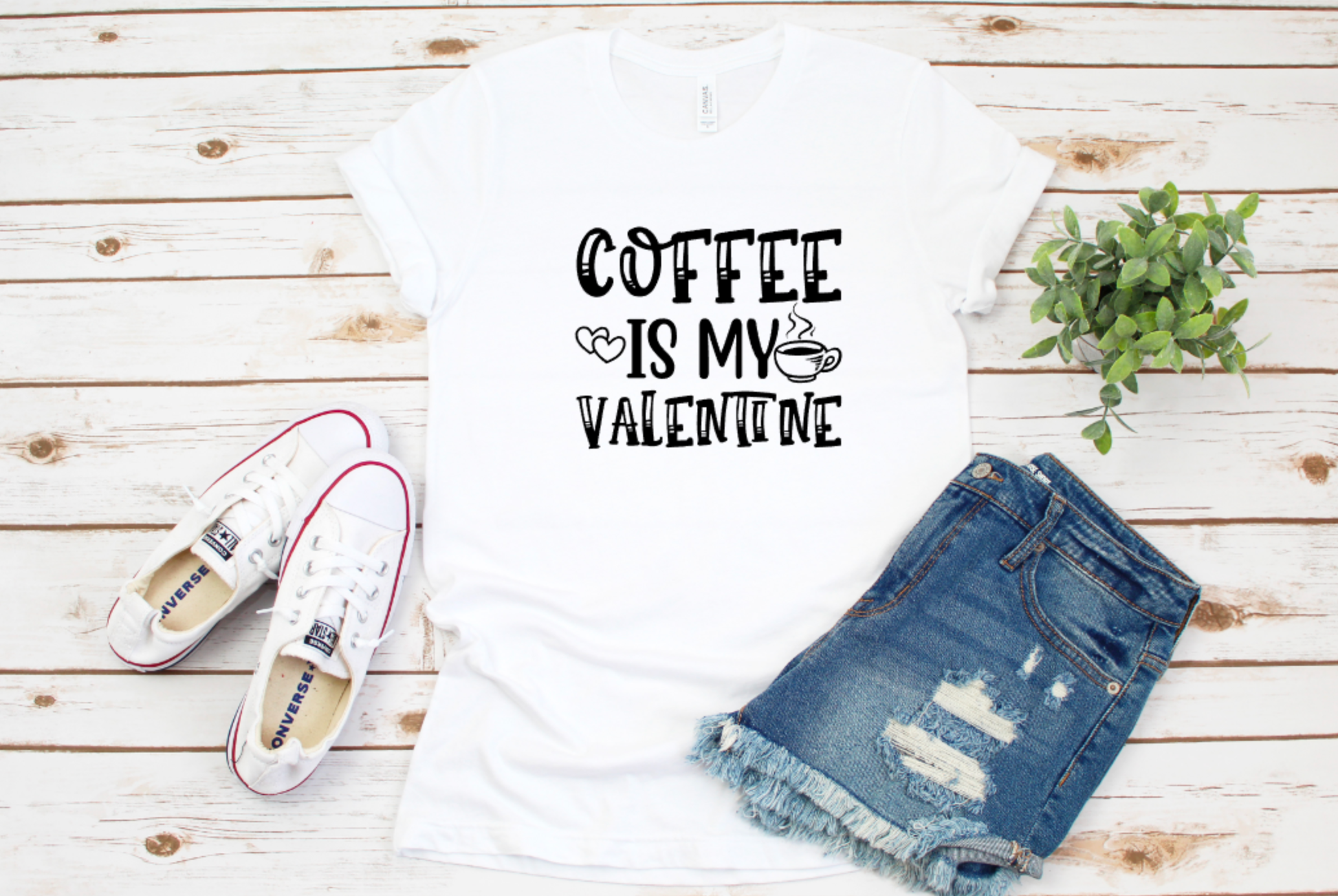 Coffee is my Valentine unisex tee