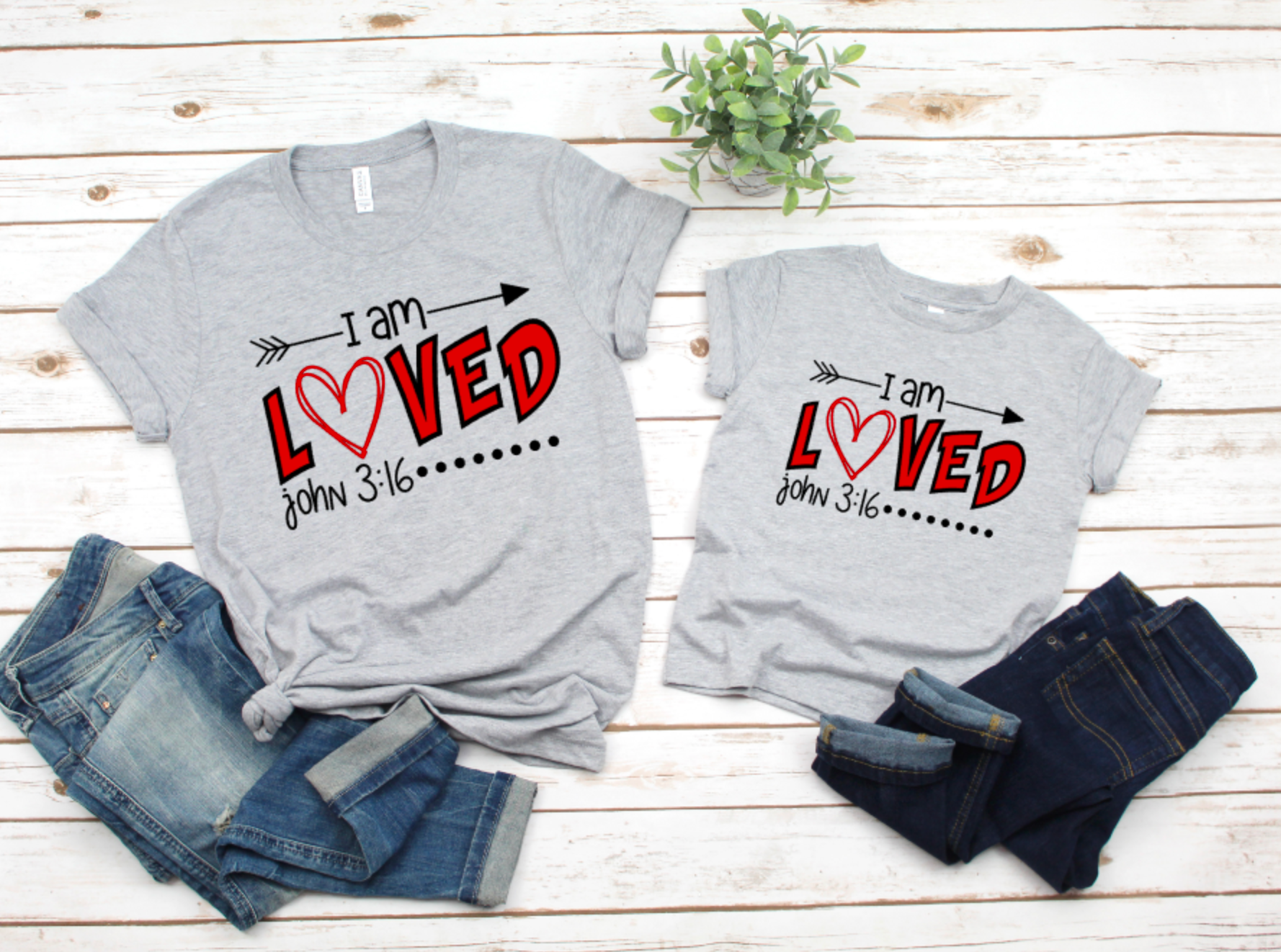 I am Loved John 3:16 unisex adult and youth tee
