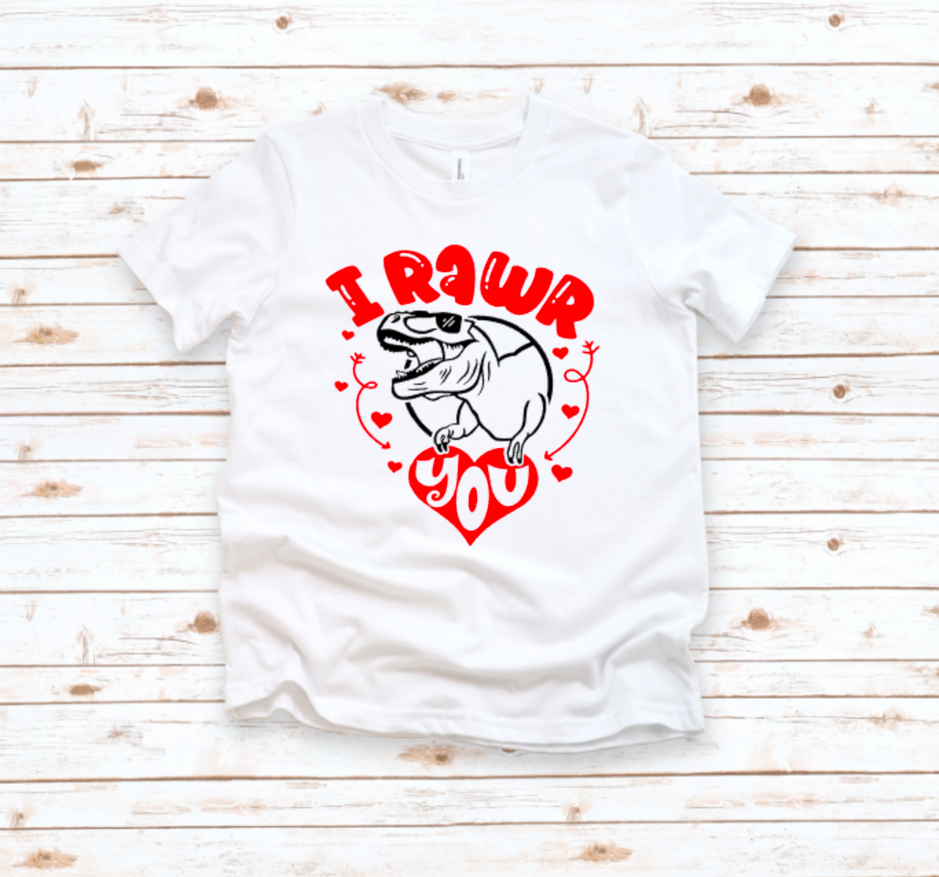 I Rawr You youth and toddler tee