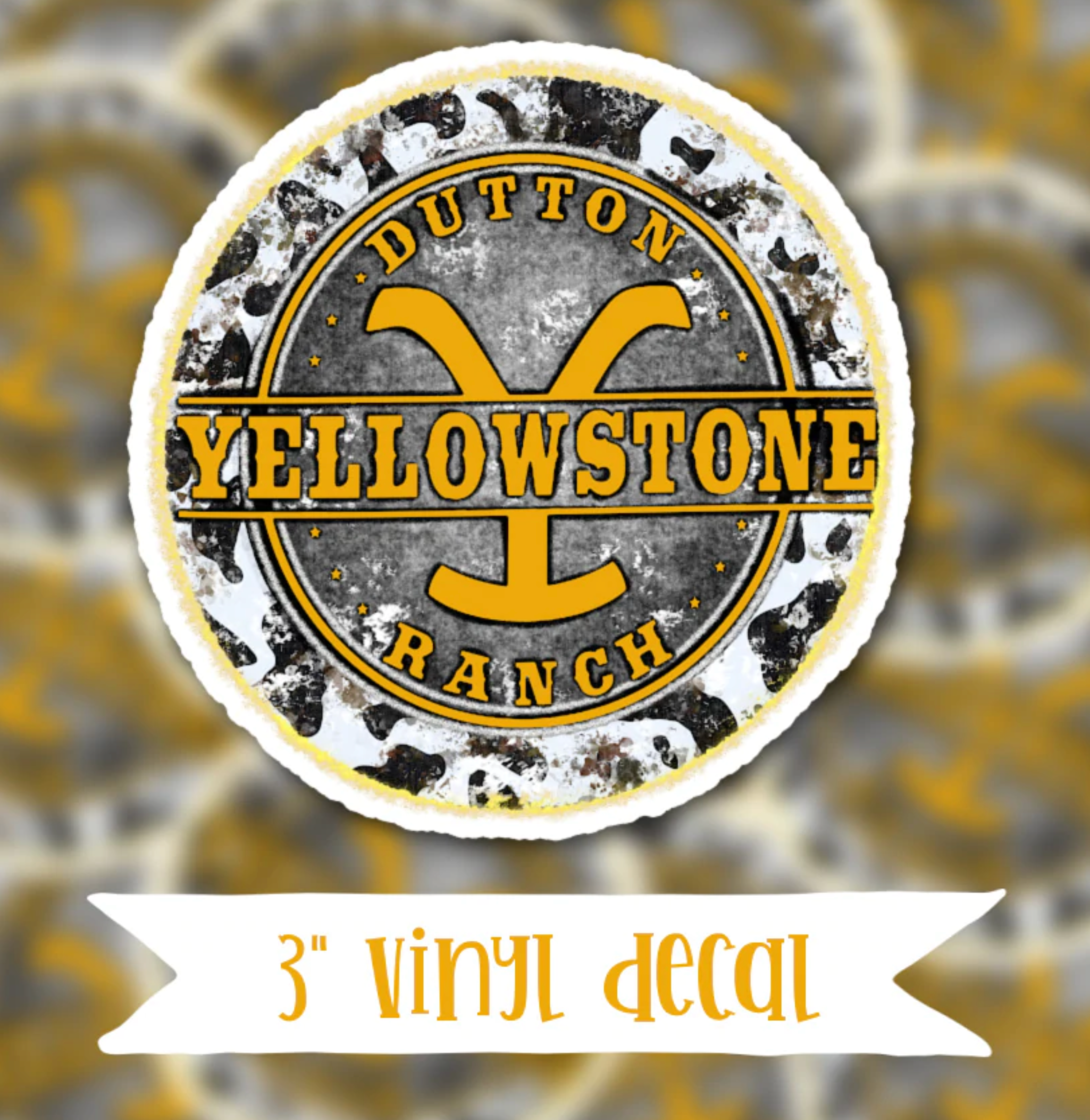 Yellowstone Dutton Ranch vinyl waterproof sticker